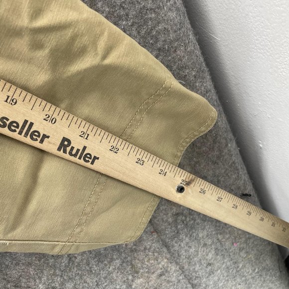 LL Bean Jacket Men Extra Large Khaki Barn Chore Coat Tall Corduroy Canvas XL - Picture 8 of 10